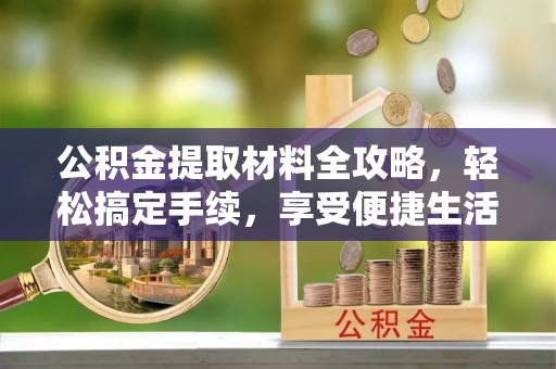 桃园公积金提取材料全攻略，轻松搞定手续，享受便捷生活