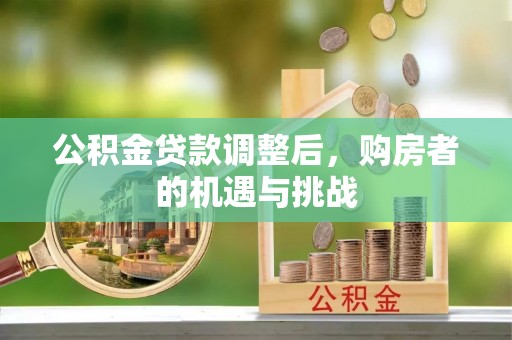 桃园公积金贷款调整后，购房者的机遇与挑战