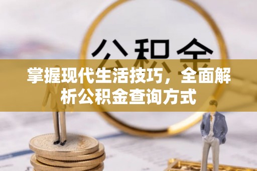 桃园掌握现代生活技巧，全面解析公积金查询方式
