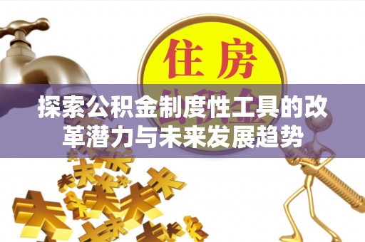 桃园探索公积金制度性工具的改革潜力与未来发展趋势