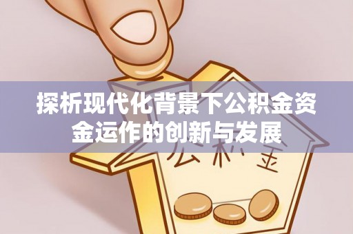 桃园探析现代化背景下公积金资金运作的创新与发展