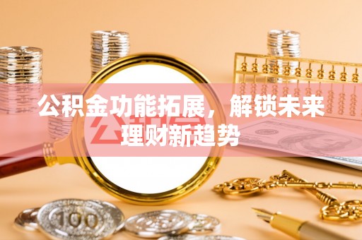 桃园公积金功能拓展，解锁未来理财新趋势