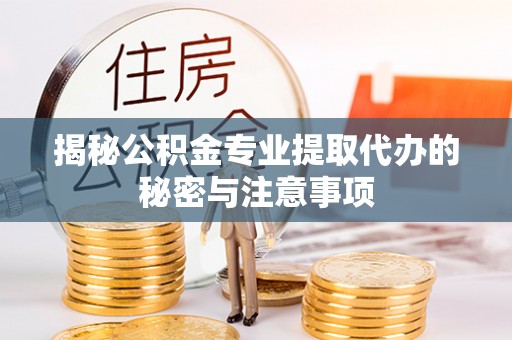 桃园揭秘公积金专业提取代办的秘密与注意事项