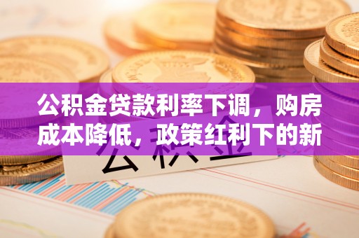 桃园公积金贷款利率下调，购房成本降低，政策红利下的新机遇