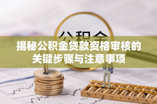 桃园揭秘公积金贷款资格审核的关键步骤与注意事项