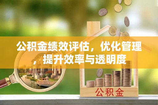 桃园公积金绩效评估，优化管理，提升效率与透明度