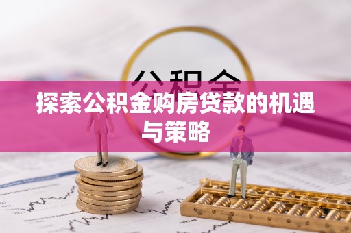 桃园探索公积金购房贷款的机遇与策略