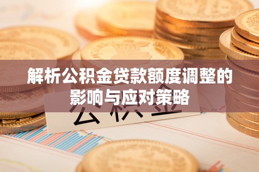 桃园解析公积金贷款额度调整的影响与应对策略