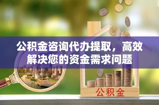 桃园公积金咨询代办提取，高效解决您的资金需求问题