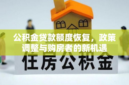 桃园公积金贷款额度恢复，政策调整与购房者的新机遇