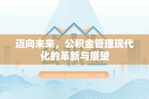桃园迈向未来，公积金管理现代化的革新与展望