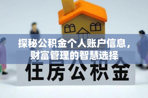桃园探秘公积金个人账户信息，财富管理的智慧选择