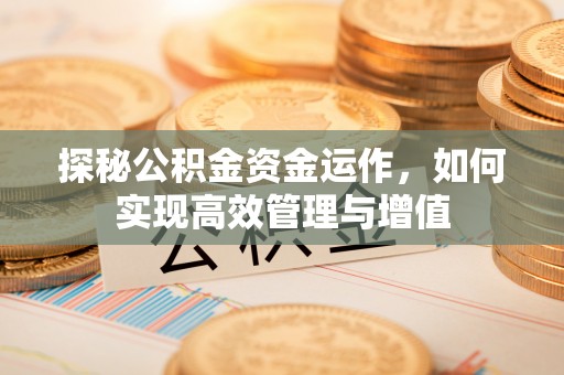 桃园探秘公积金资金运作，如何实现高效管理与增值