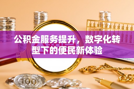 桃园公积金服务提升，数字化转型下的便民新体验